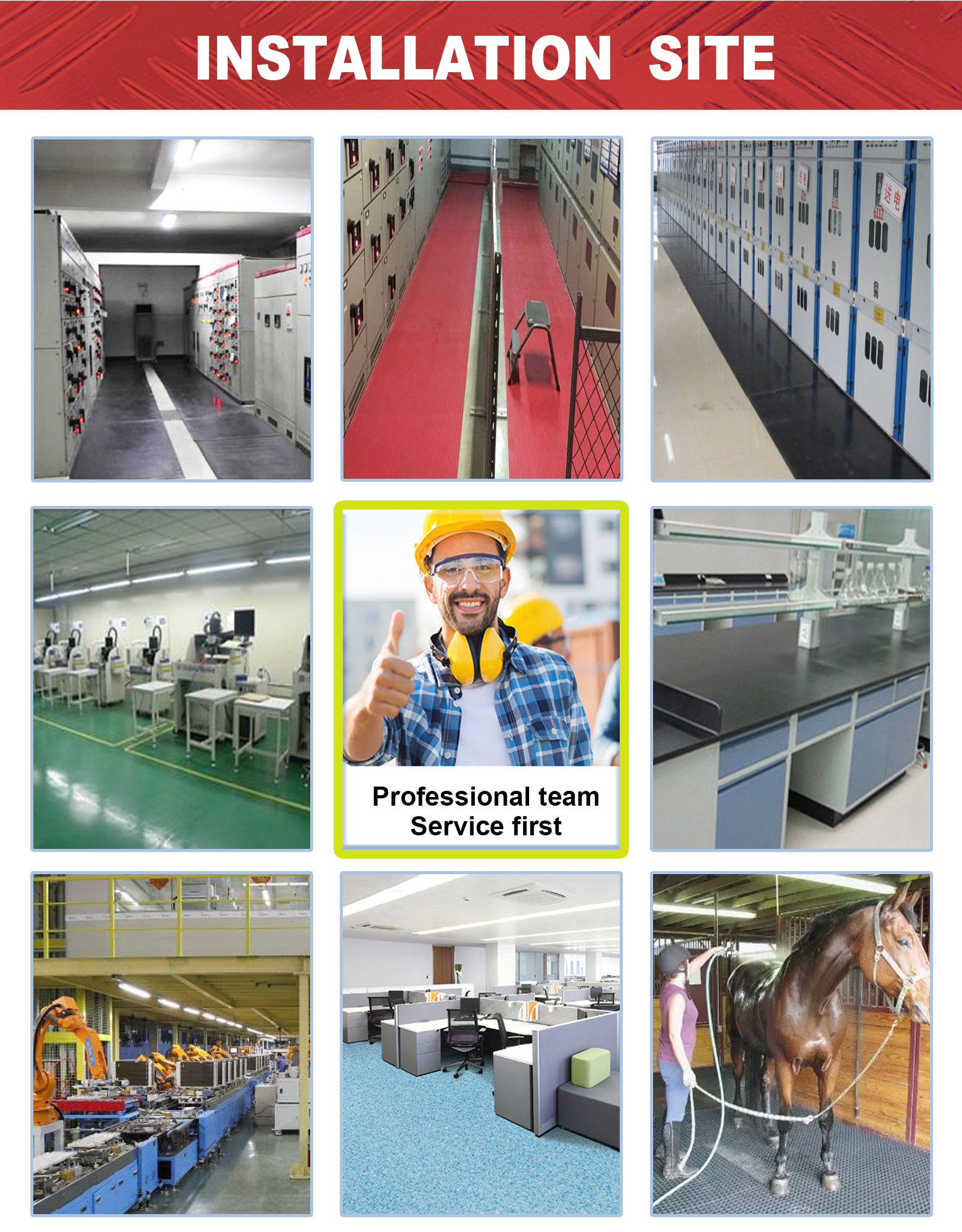 Substations Rubber Sheet Custom Thickness In High Demand