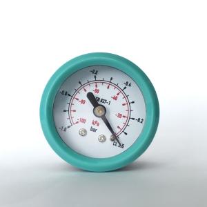 Quality 40mm Plastic Pressure Gauge 1 Bar ABS Center Back Mount Pressure Gauge wholesale