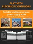 UPS 600W Portable Power Station 156000mAh USB AC DC Power Station For Travel