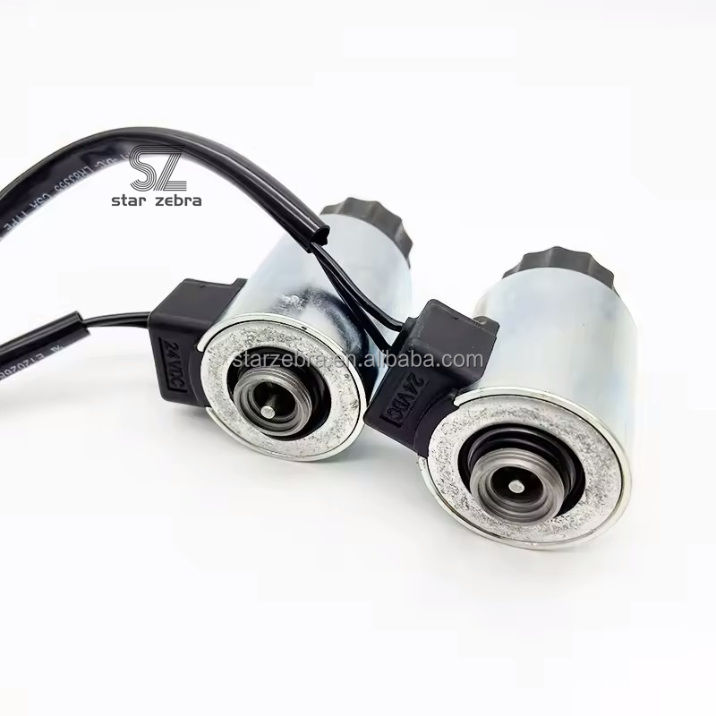 Excavator Wheel Loader Solenoid Coil For Komatsu UC4020757708 Loader WA270 WA320 WA380 24V Diesel Engine Stop