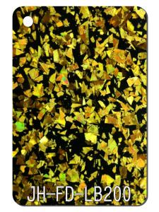 Quality 1040x620mm Gold Black Glitter Acrylic Sheets Impact Resistance wholesale