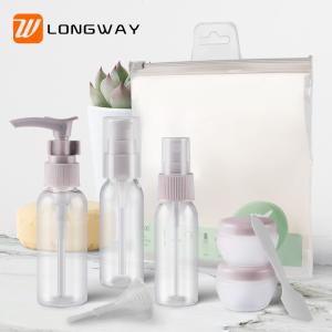 Quality 9pcs PET Lotion Spray Travel Toiletry Bottle Kit For Personal Care Customized Color wholesale