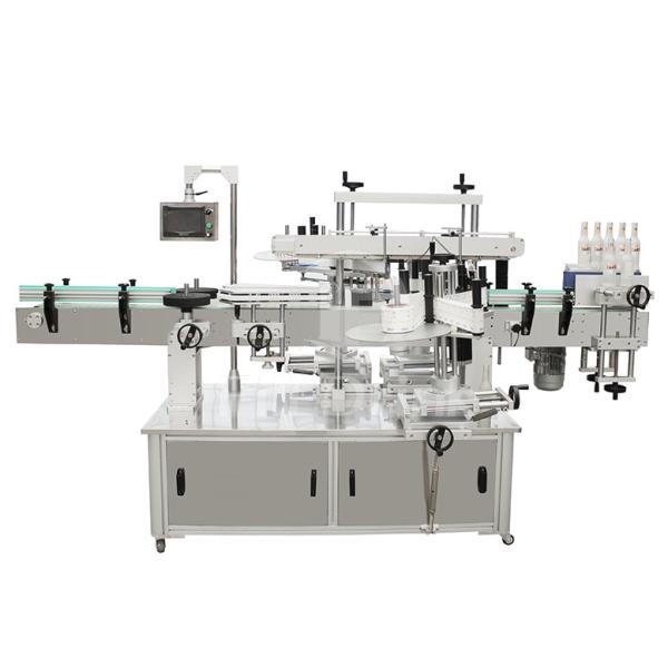 Neck Body 3 Sides Automatic Sticker Pasting Machine PET Adhesive Bottle Labelers