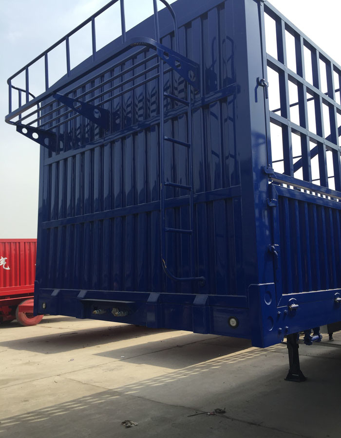Logistic Industry Tri Axle Semi Tipper , Cargo Semi Low Bed Trailer