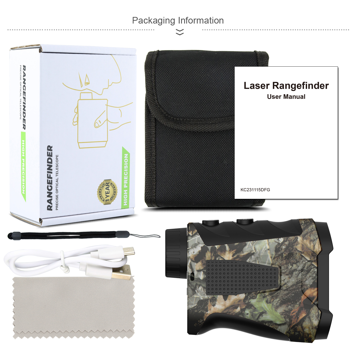500 Yd Camouflage Digital Laser Rangefinder Long Distance Magnetic Golf Range Finder Laser Meter Telescope Hunting Rangefinders