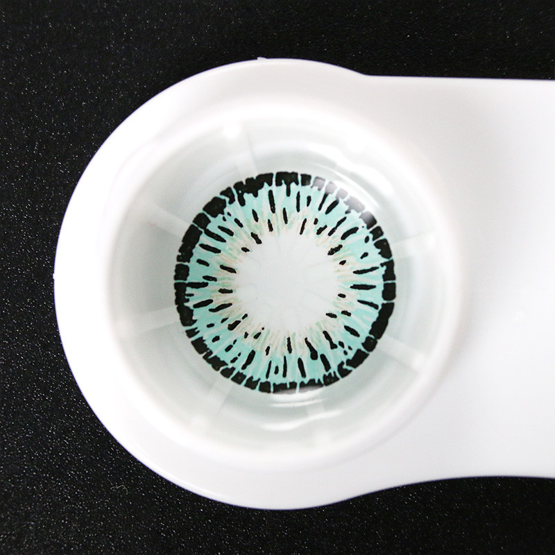Cosmetic Pink Hazel Grey Lens Colour 14.2 Mm For Light Eyes