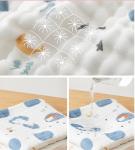 Antibacterial 100% Modal Soft Gauze Fabric Baby Clothing Material Cartoon