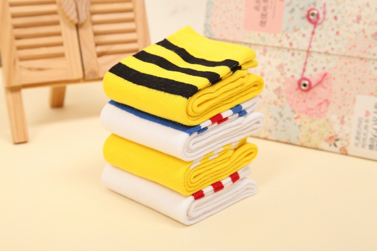 Football Stripes Cotton Kids Knee High Socks for Boys and Girls Long Tube Sports Socks