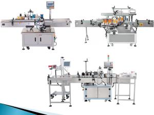 Quality PLC Control 25m/Min Round Flat Bottle Labelling Machine wholesale