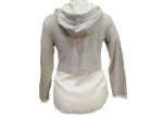 Lightweight Grey Ladies Zip Up Hoodies , 100% Cotton Womens Zip Up Sweatshirts
