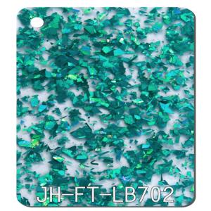 Quality Custom Glitter 3mm Thick Acrylic Sheet Transparent Blue SGS wholesale