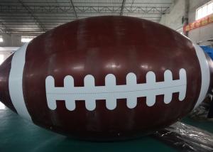 Quality Oval Helium Balloon with UV protected Printing , Colorful Egg Inflatable Rugb wholesale