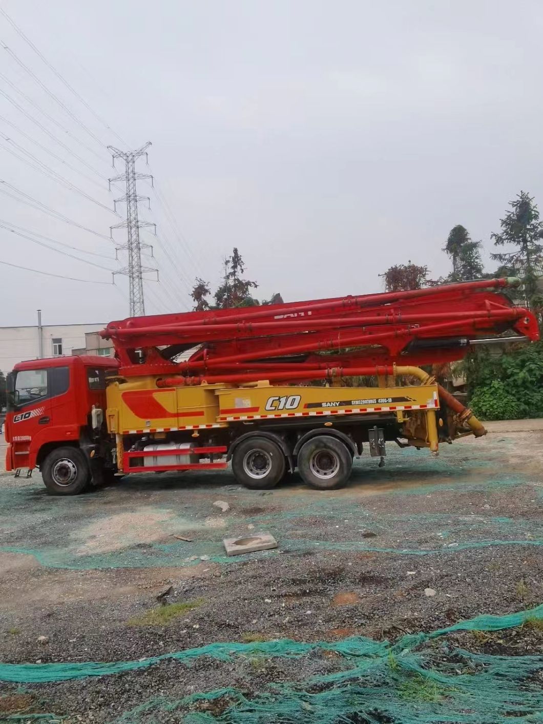 43m Concrete Boom Pump Truck Mounted Pump Heavy Equipment Concrete Mixer