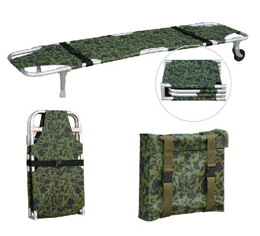 Emergency Evacuation Patient Folding Stretcher Trolley Small Wheels 185cm×48cm