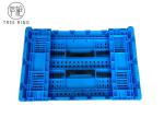 Foldable Collapsible Plastic Crate For Food Industry , Fruit And Vegetable