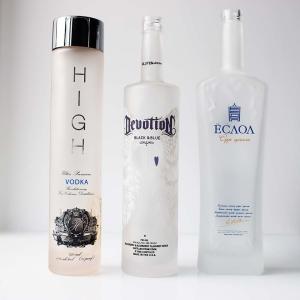 Quality Premium Frosted Whiskey Glass Bottle OEM ODM Screen Printing Decoration wholesale