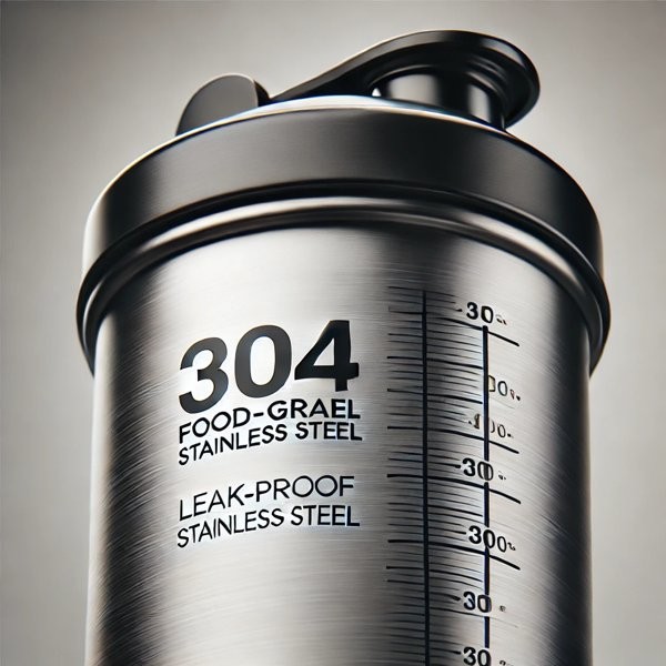 Screw On Lid Type Protein Shake Blender Bottle Bpa Free Protein Shaker Bottle 500/750ML Stainless Steel 304 Material Easy To Carry To The Gym Or On