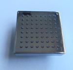 ABS plastic material square chrome plating shower head top shower rain shower