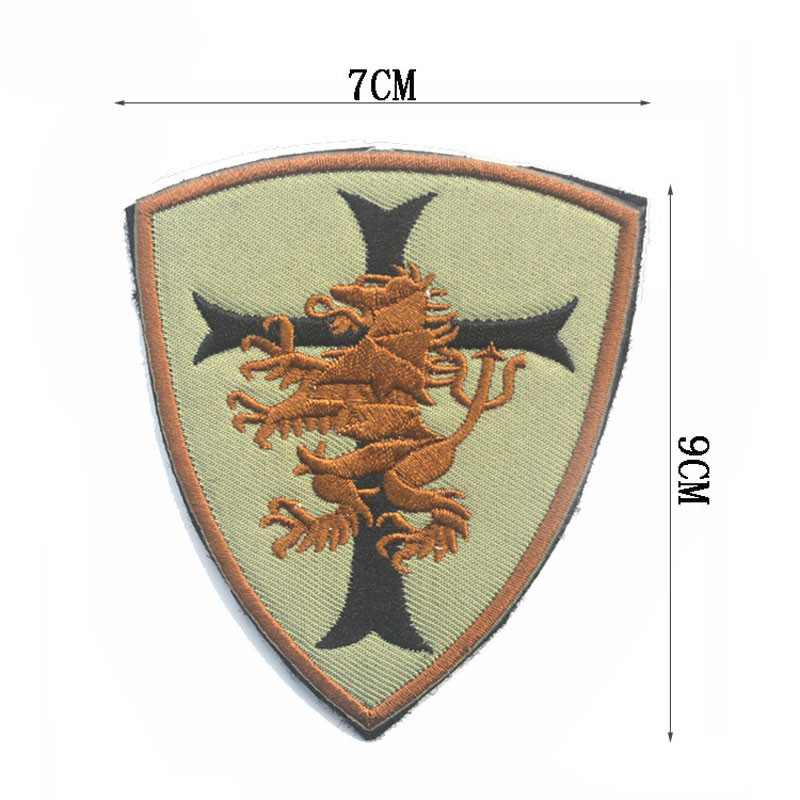 Multi - Colors Custom Cloth Badges Iron On / Adhesive Backing Embroidered Technic