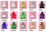 BRC Packaging Drawstring Bags Satin Jewelry Pouch Faux Silk Overlocked