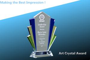 Quality art deco crystal award/art crystal award/glass trophy/glass award/acrylic award wholesale