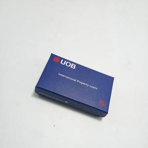 Quality Small Size Lid And Base Bax Blue Usb Packaging Box With Black EVA Insert wholesale