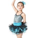Endearing Dance Competition Wear Sweetheart Bodice Blue Short Dresses , Neck