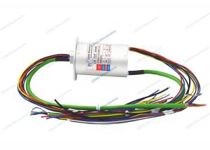 Quality 1000M Gigabit Ethernet Slip Ring With Flange 300rpm Precious Metal wholesale
