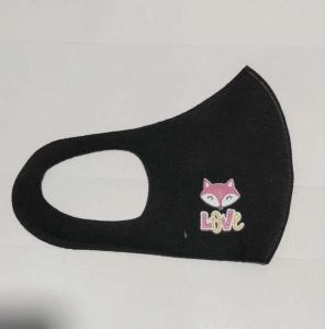 Quality anti-dust water proof polyester face mask breathable customize logo black color various color wholesale