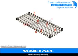 Quality Eco-Friendly Wire Storage Shelves , Steel Warehouse Industrial Wire Shelving wholesale
