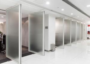 Quality Full View Frameless Glass Partition Wall Single Double Glazed Glass Wall System wholesale