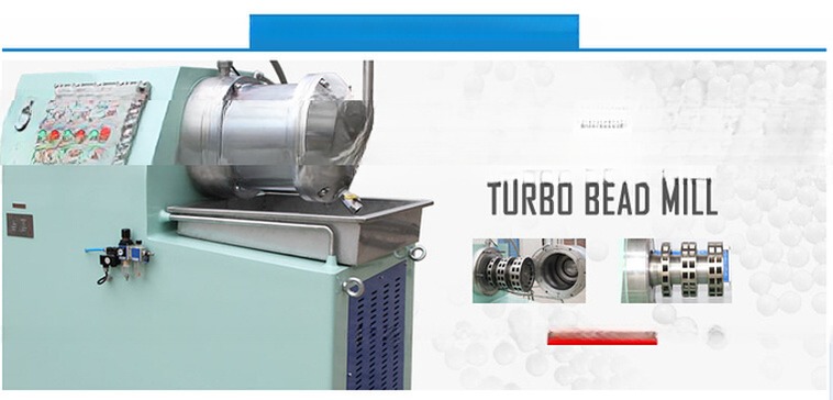 Nano Grinding Mill Machine Price Turbo Type Horizontal Bead Mill