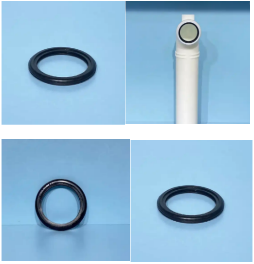 Rubber O-Shaped Gasket For Dark Water Tank Flushing Pipe Anti-Odor And Anti-Leakage