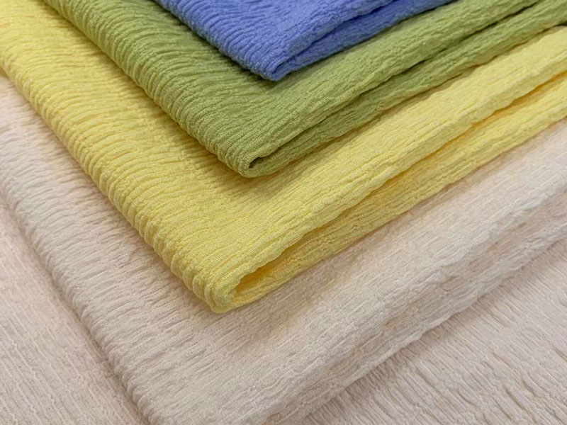 Breathable Spandex Polyester Knit Crinkle Bubble Fabric Jersey