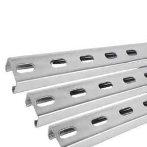 Quality 1-3mm Aluminum Strut Channel / Slotted C Channel Customizable Anodizing wholesale