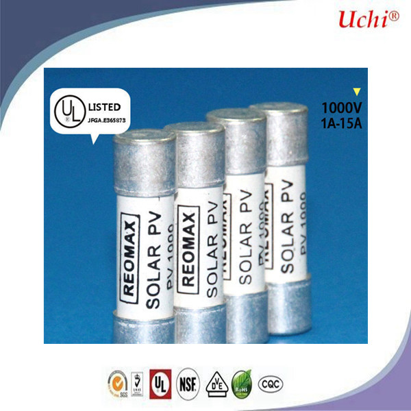 Photovoltaic 10X38mm PV1000 Ceramic Fuse For Solar Protection
