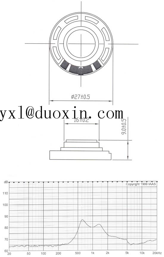 Diameter 40mm mylar speaker Tablet speaker 40*4.5mm speaker