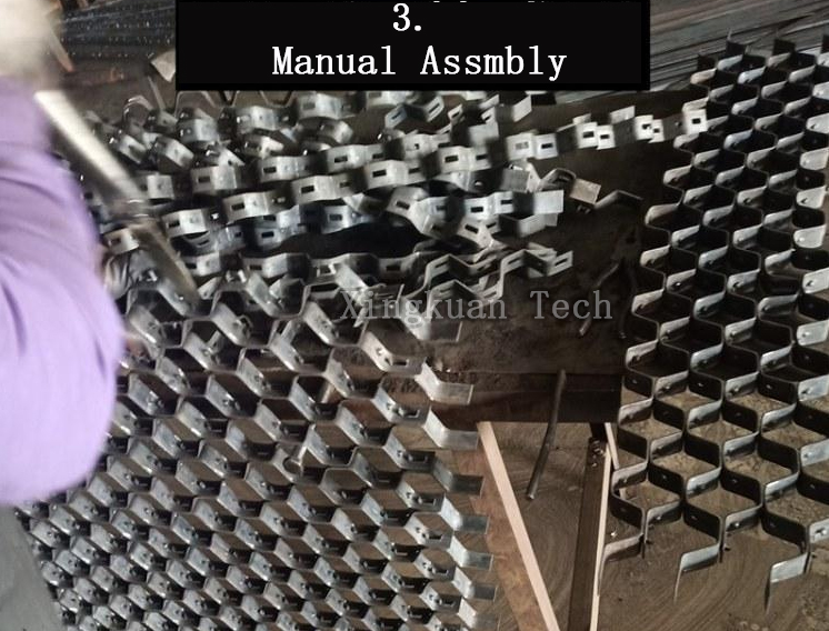 Steel Hex Metal Mesh , Hex Steel Metal Mesh For Refractory Lining