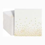 Foiled Gold Paper Napkin Tissue Biodegradable Recyclable For Party