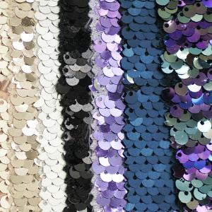China Bead PRT Polyester Sequins Fabric For Various Fashion Stage Clothing on sale