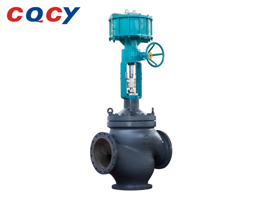 Large Caliber Three Way Valve Temperature Difference Of Confluence Or Shunt ^ T 120℃ C On The Heat Exchanger