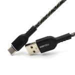 Mattr Black ISO9001 USB To USB Type C Cable Nylon Braided USB C Cable