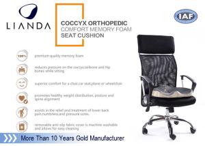 Quality Coccyx Orthopedic Memory Foam Seat Cushion Pain Relieving 45×38×13 / 2.5 cm wholesale