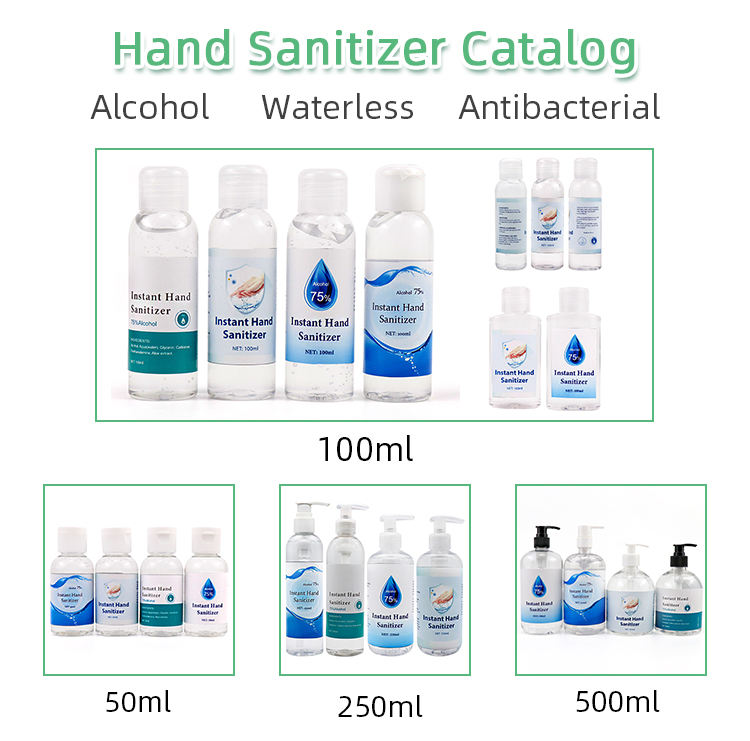 Portable Waterless Instant Antiseptic Hand Sanitizer OEM