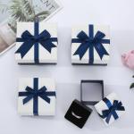 raffia Bowknot Jewelry Gift Boxes Bulk Earrings Necklace Gift Packaging