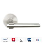 EN1906 Grade 4 tested fire door handle lever for public buildings