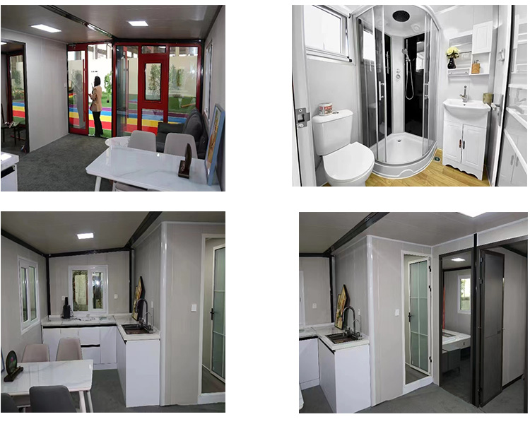 White Gray Blue Red Expandable Container House Affordable Space Saving Solution