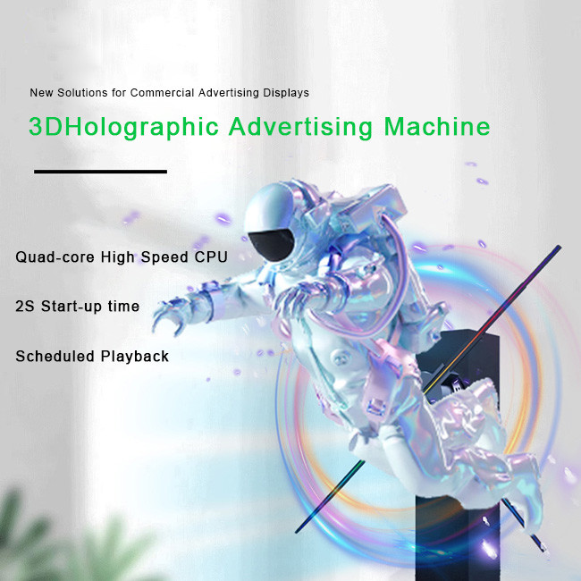 Immersive 15cm 3D Holo Fan Programmable Hologram Fan For Entertainment Venues