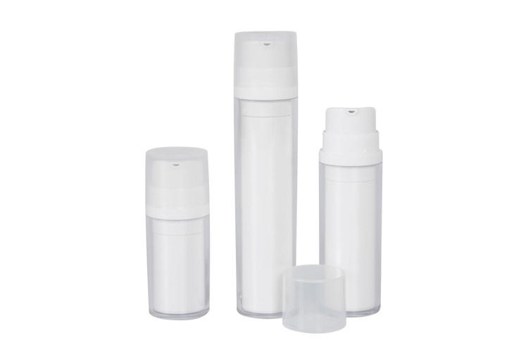 Cylinder Acrylic Matte Airless Vacuum Pump Bottle Lotion Container Cosmetic Bottle