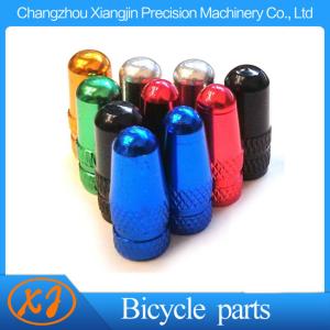 Quality Bicycle Bike MTB Aluminium Presta Valve Caps French Anodized Dust Cover wholesale